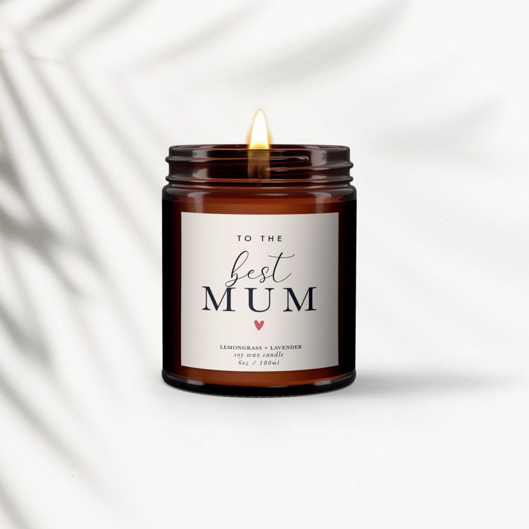  Mom Candle Rose Scented Candles for Women, Best Mom Ever Gifts,  Natural Non-Toxic Soy Candles with Essential Oils, Aromatherapy Candle,  Gifts for Mom, Jar Candle (Rose, Jasmine, Lavender & Lilac 